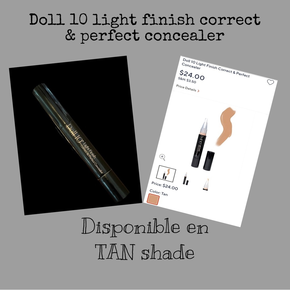 New Doll10 light finish correct and perfect concealer